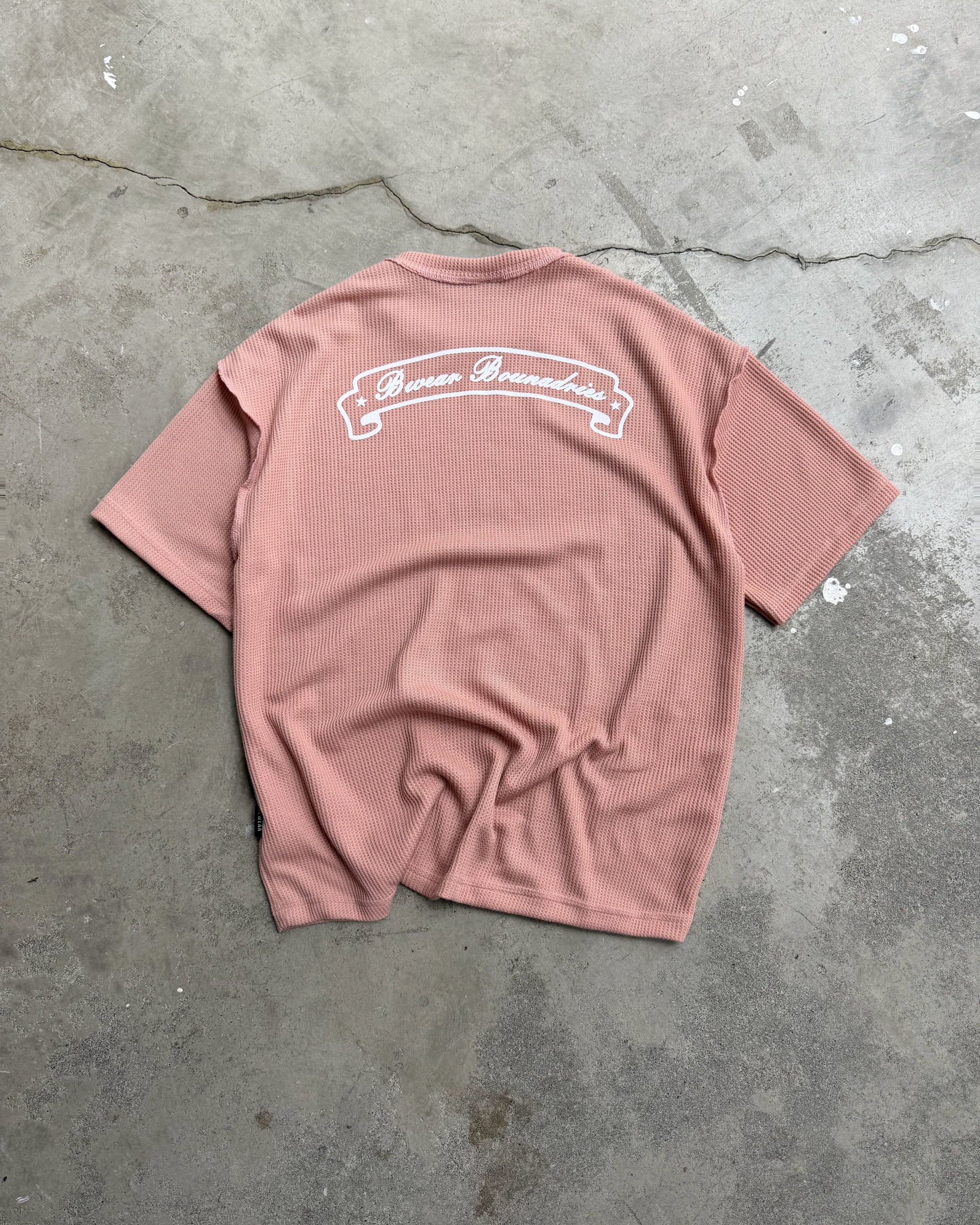 Bewear - Oversize T-Shirt Waffle Dusty Pink