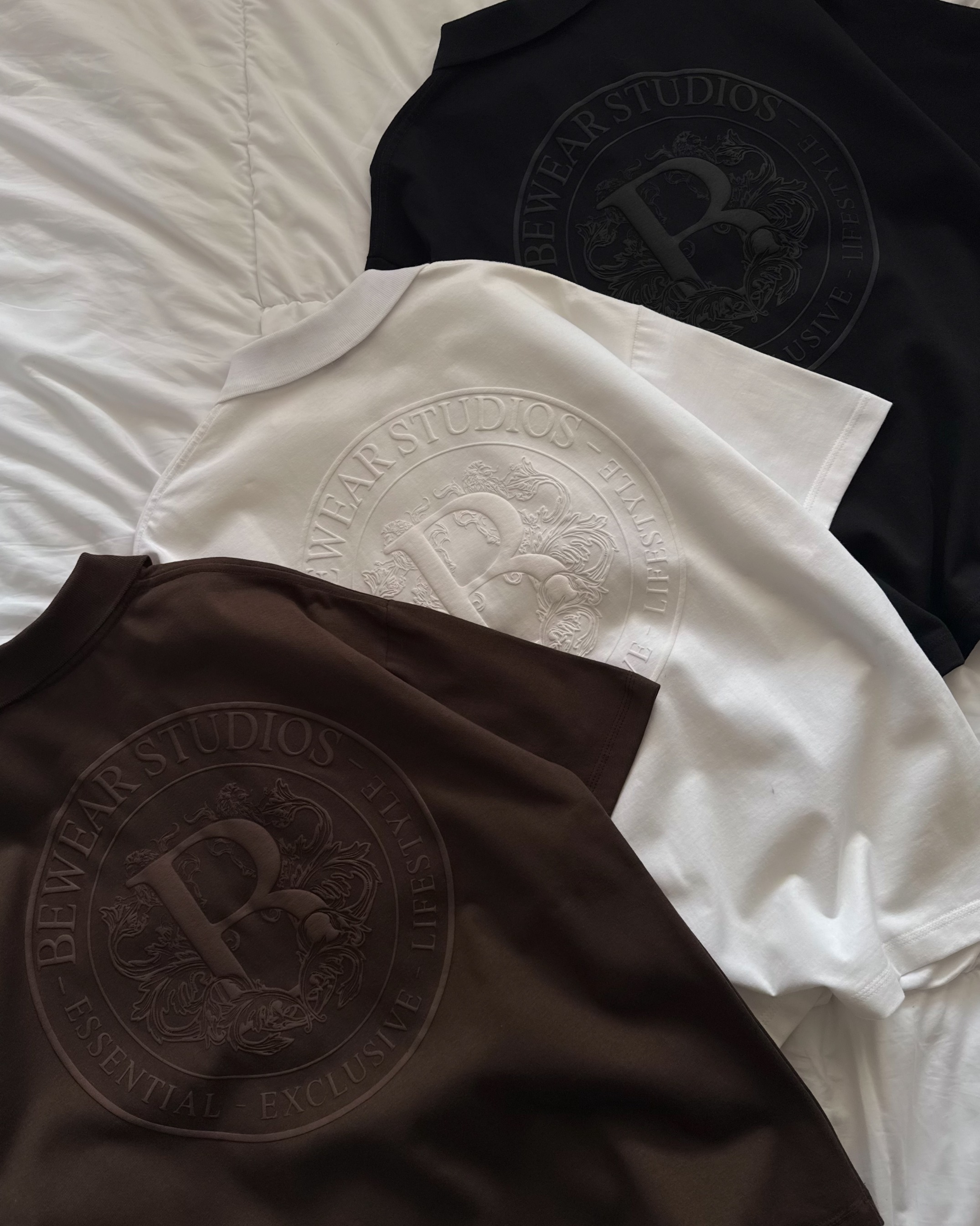 Bewear - Polo Essential Puff Off Whitee 250 GSM