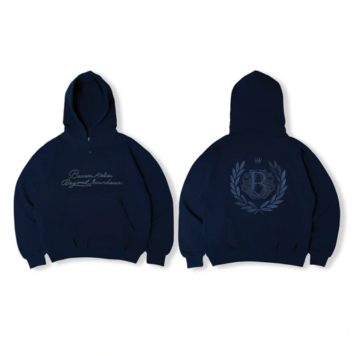 Image of Bewear - Embroidered Essential Hoodie Navy