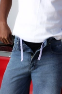 Bewear - Stretchy Loose Jeans Light Blue