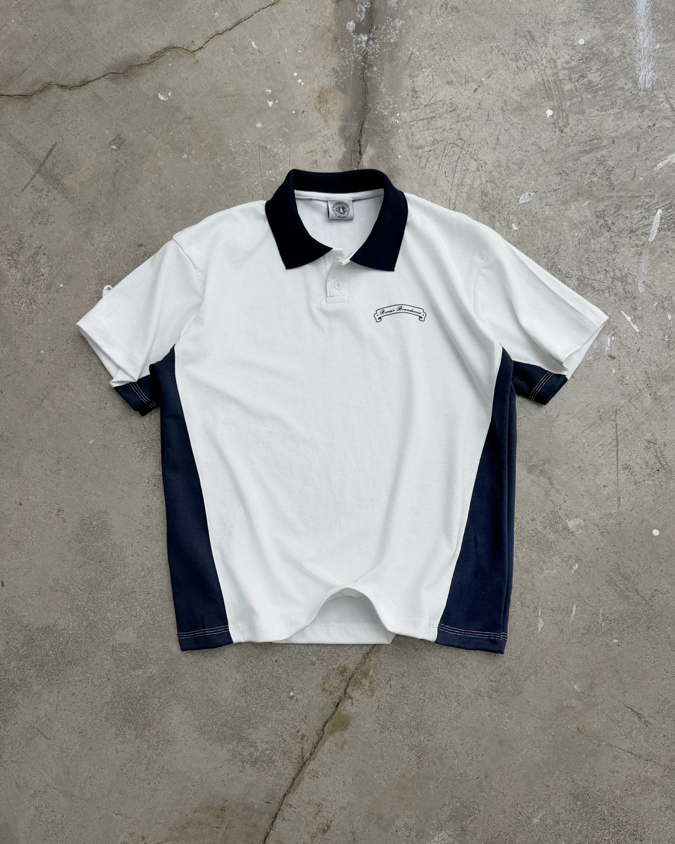 Bewear - Polo Two-tone Whitee - Navy