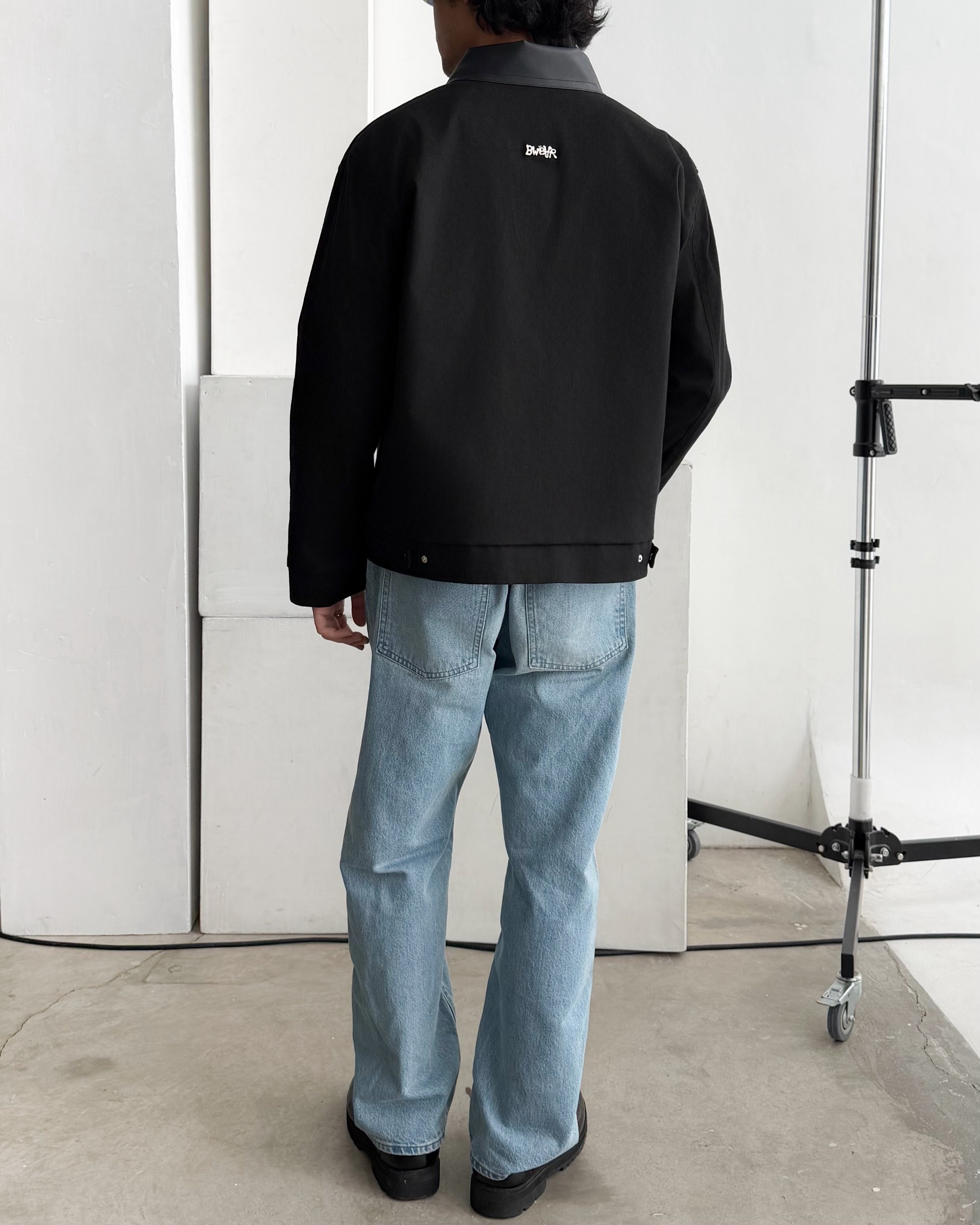Bewear - Workjacket Leather Collar Black V2