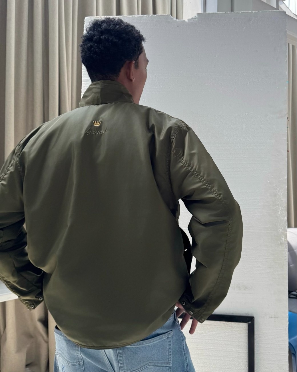 Bewear - Utility Zip Jacket Olive Green