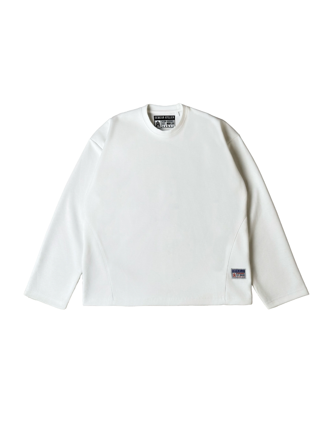 Bewear - Longsleeve Blank Boxy 290GSM Whitee