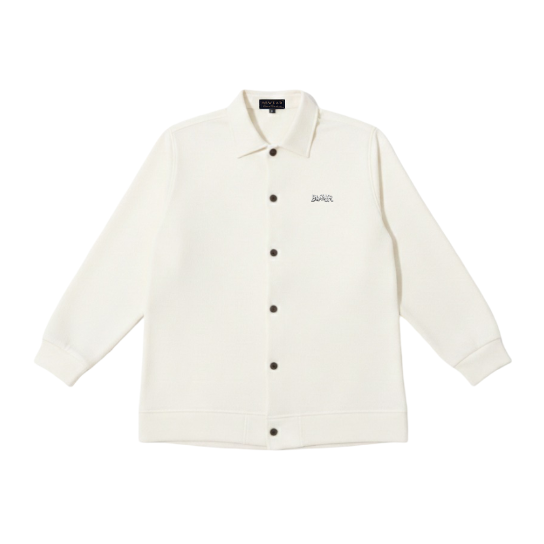 Bewear - Relaxed Fit Stretch Shirt Broken Whitee