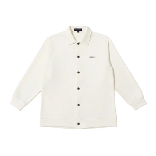 Image of Bewear - Textured Shirt Longsleeve Stretchy Broken Whitee