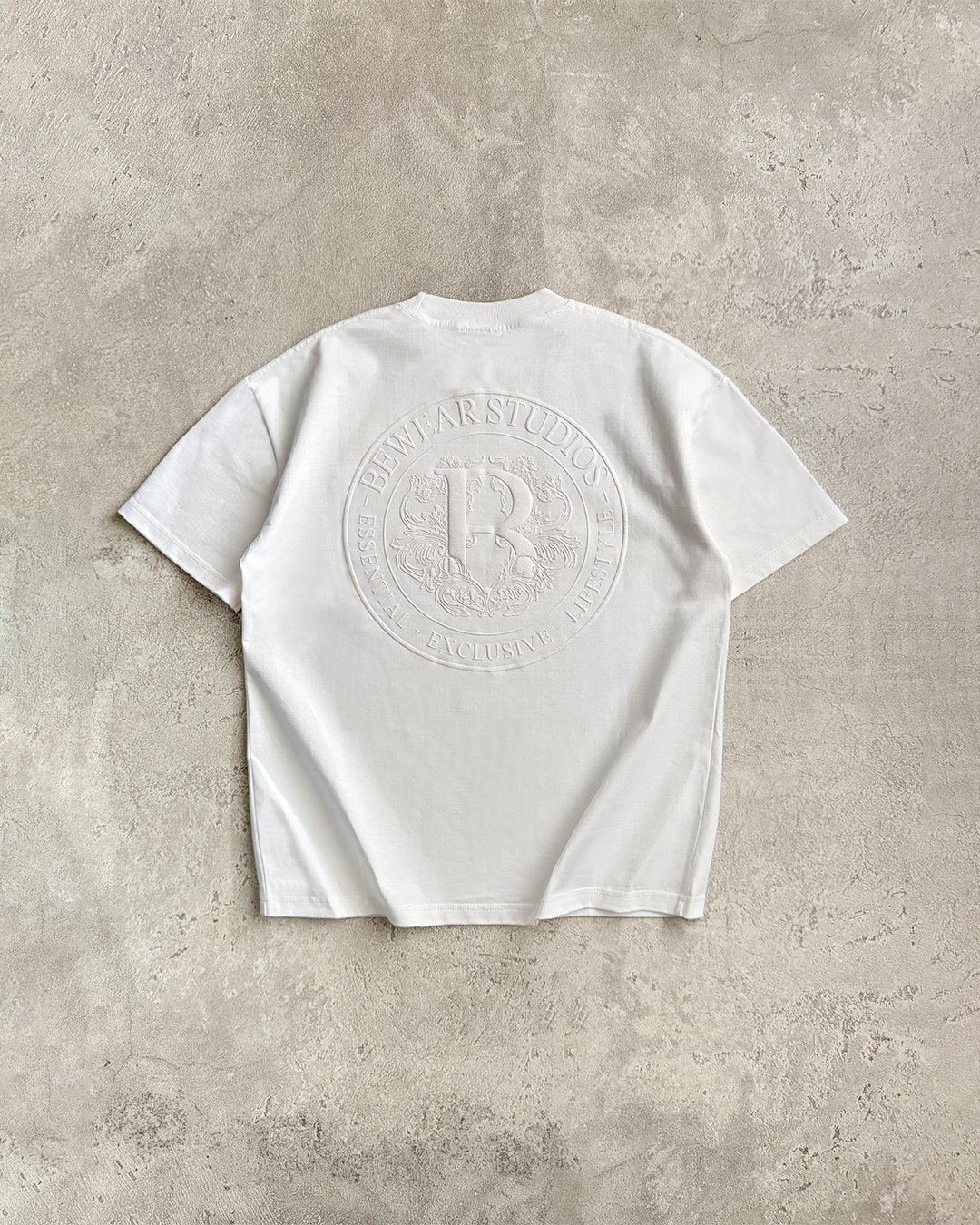 Bewear - Essentials Puff Oversize T-Shirt Whitee 250GSM