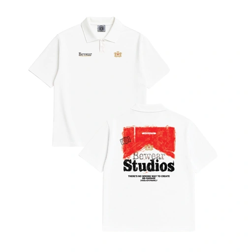 Image of Bewear - Polo Type Redline Whitee 200 GSM