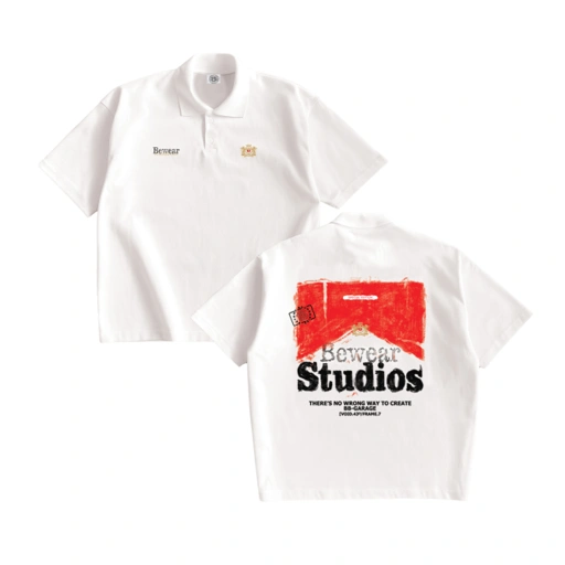 Image of Bewear - Polo Type Redline Whitee 200 GSM