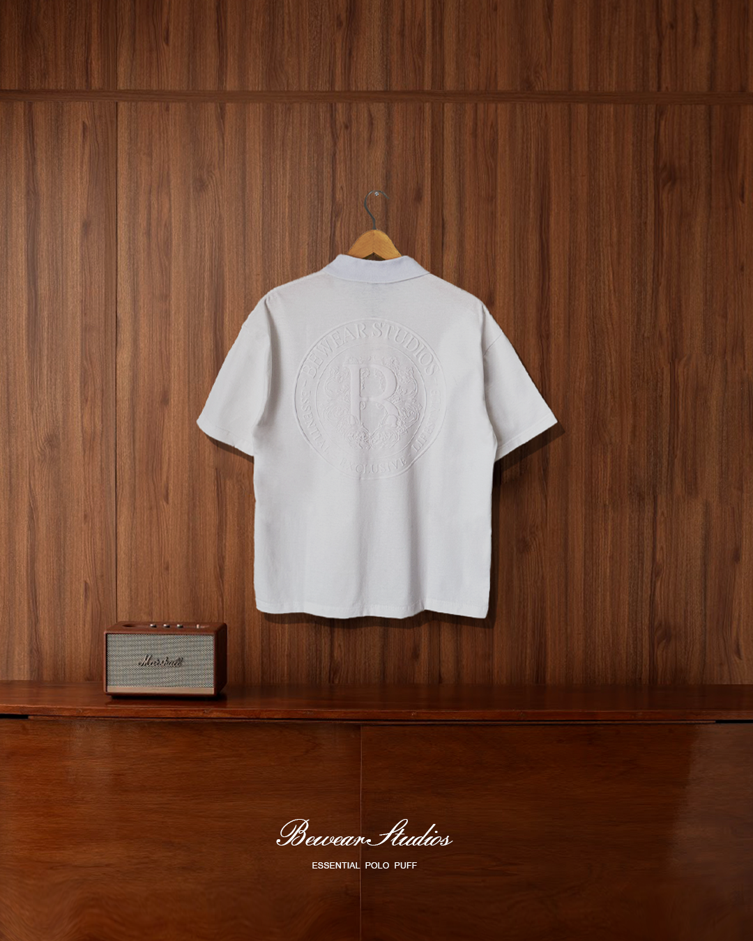 Bewear - Polo Essential Puff Off Whitee 250 GSM