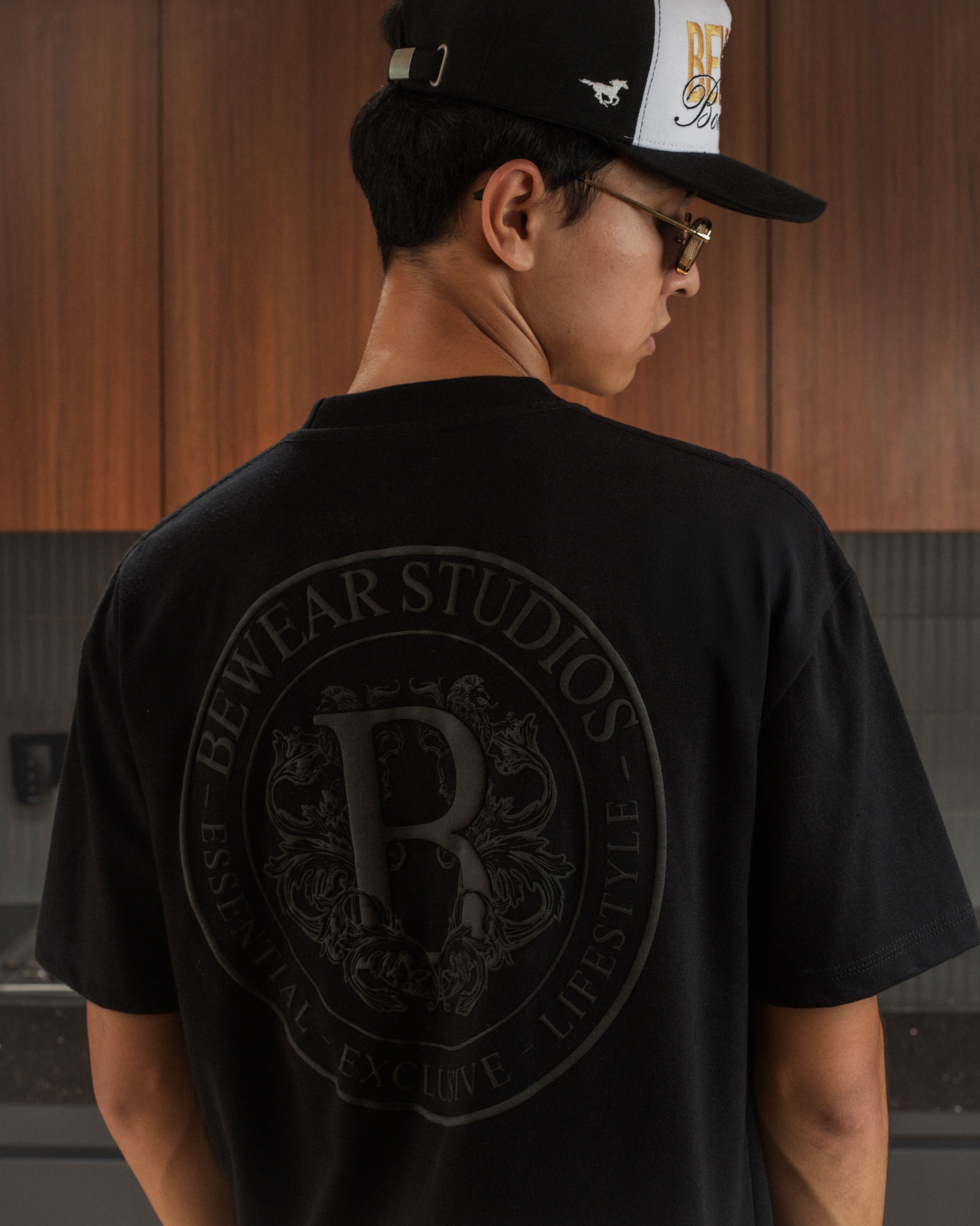 Bewear - Essentials Puff Oversize T-Shirt Black 250GSM