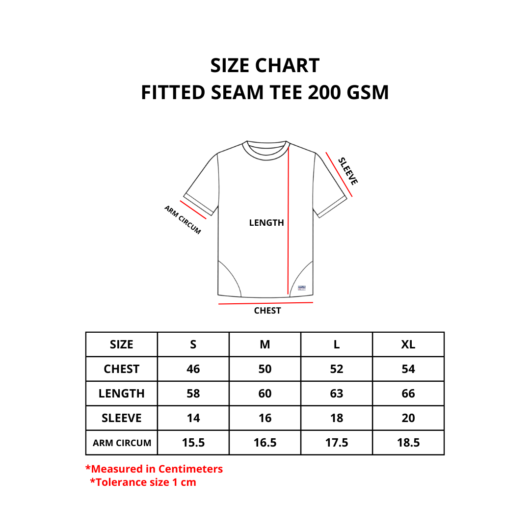 Bewear - Fitted Seam T-Shirt 200 GSM