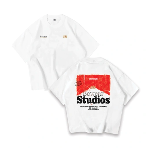 Image of Bewear - Tiny Tee Type Redline Whitee 250 GSM