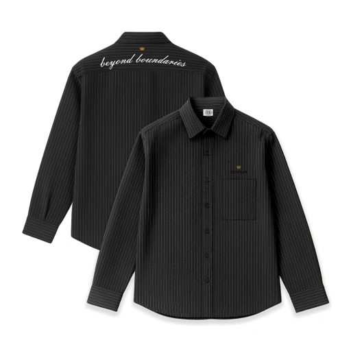 Image of Bewear - Long Shirt Stripe Black