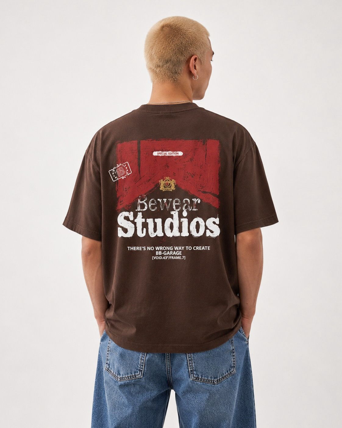Bewear - Tiny Tee Type Redline Brown 250 GSM