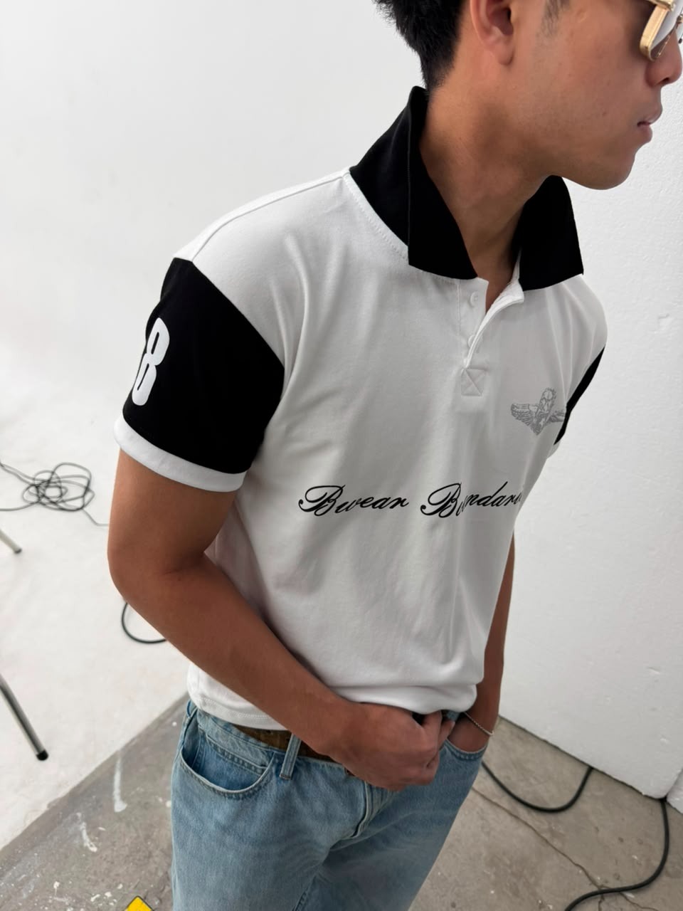 Bewear - Fitted Polo Wings Whitee