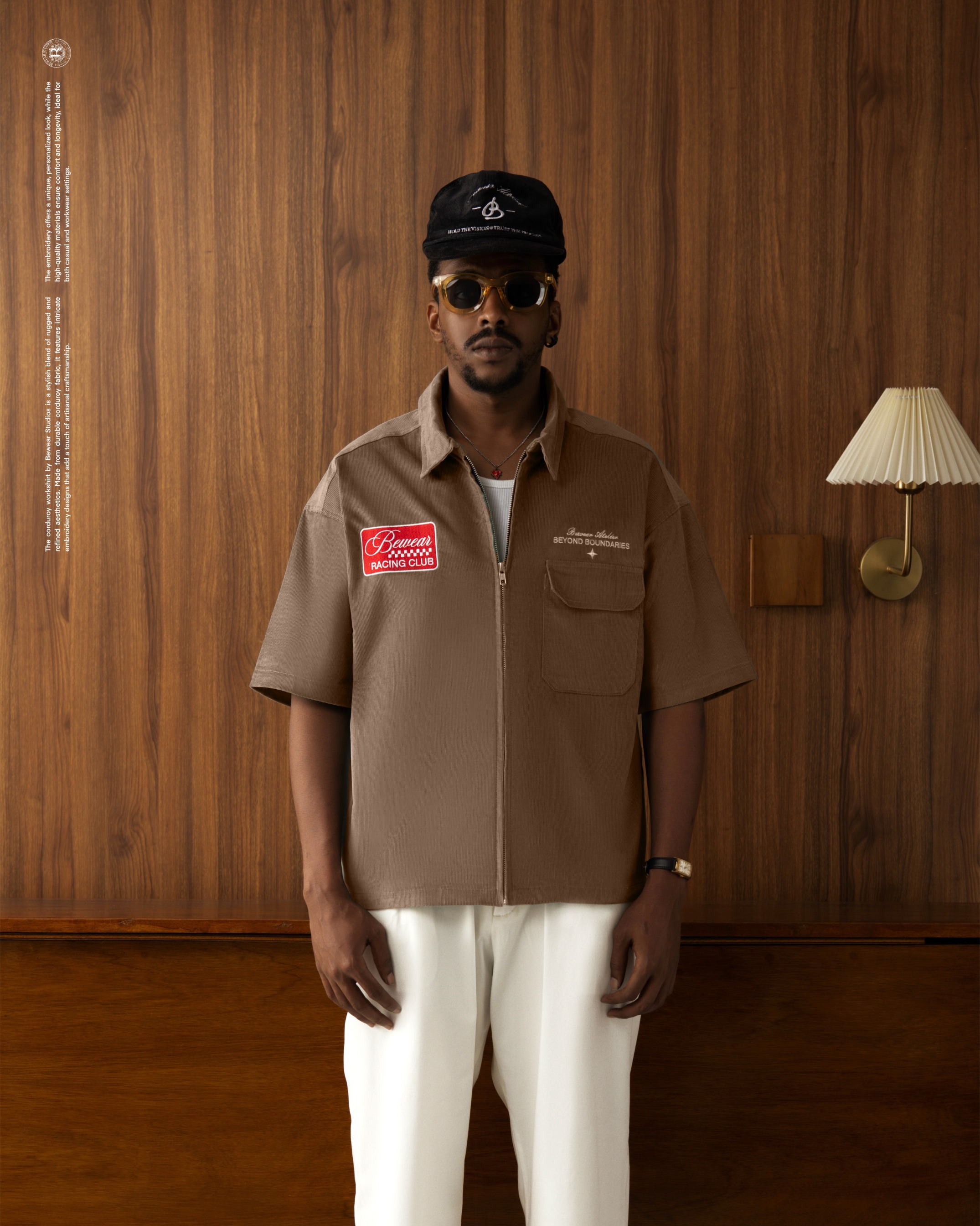 Bewear - Workshirt Corduroy Zip Brown