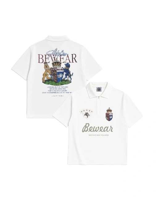 Image of Bewear - Polo Horse Star Whitee 235GSM