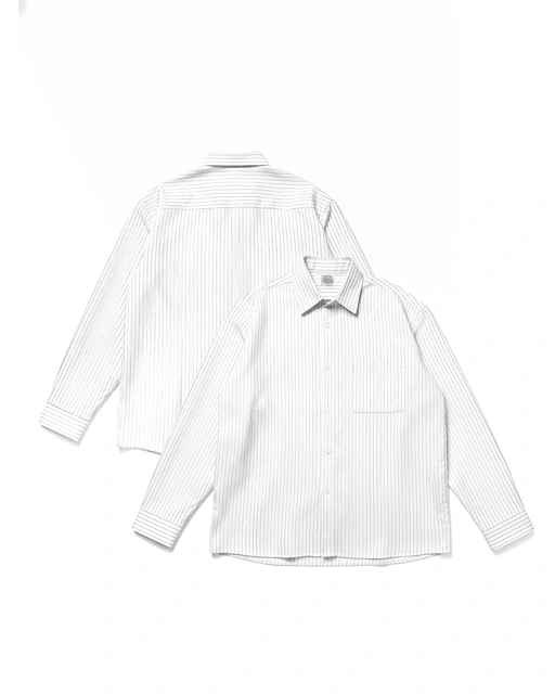 Image of Bewear - Longshirt Blank Stripe Whitee