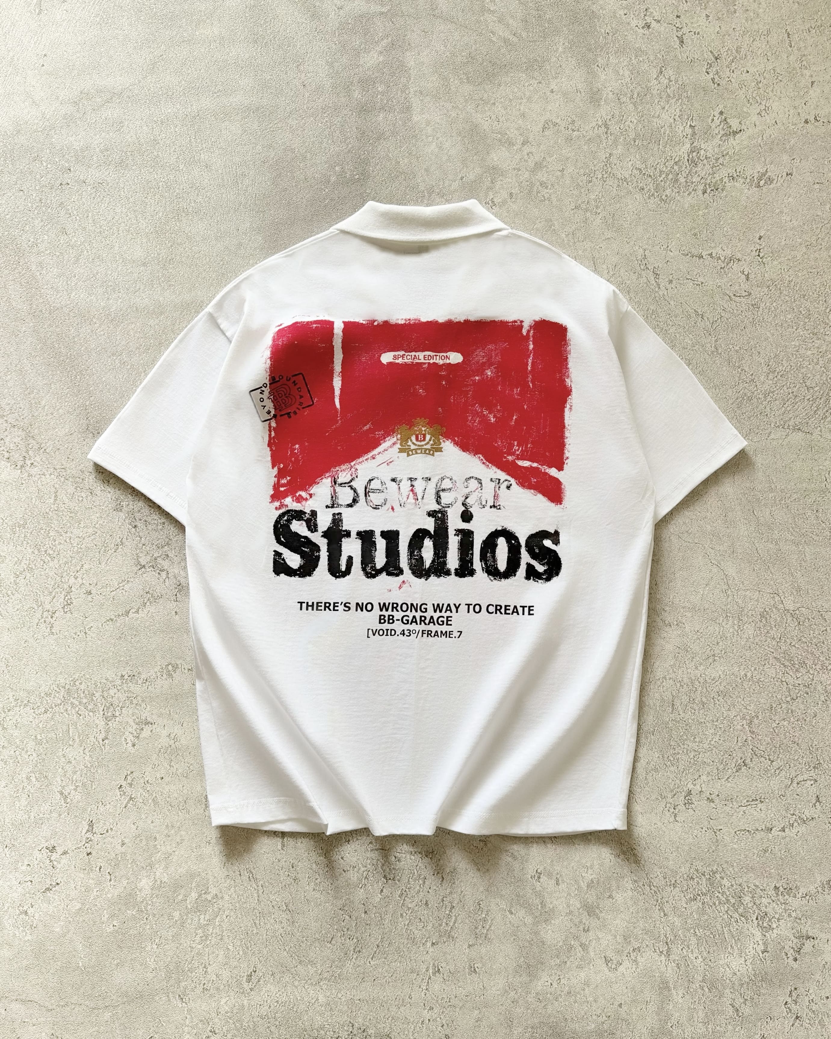 Bewear - Polo Type Redline Whitee 200 GSM