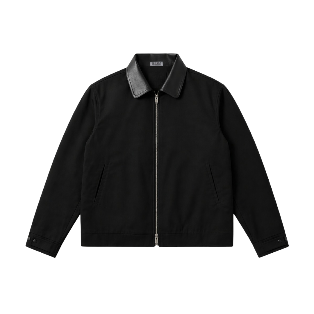 Bewear - Workjacket Leather Collar Black V2