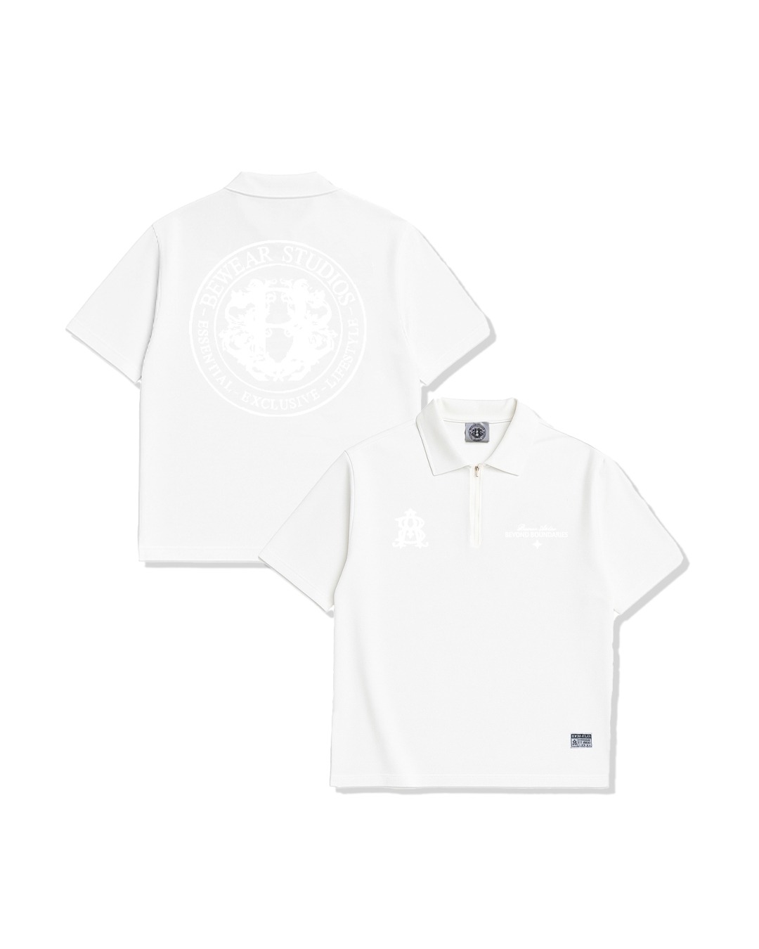 Bewear - Polo Essential Puff Off Whitee 250 GSM