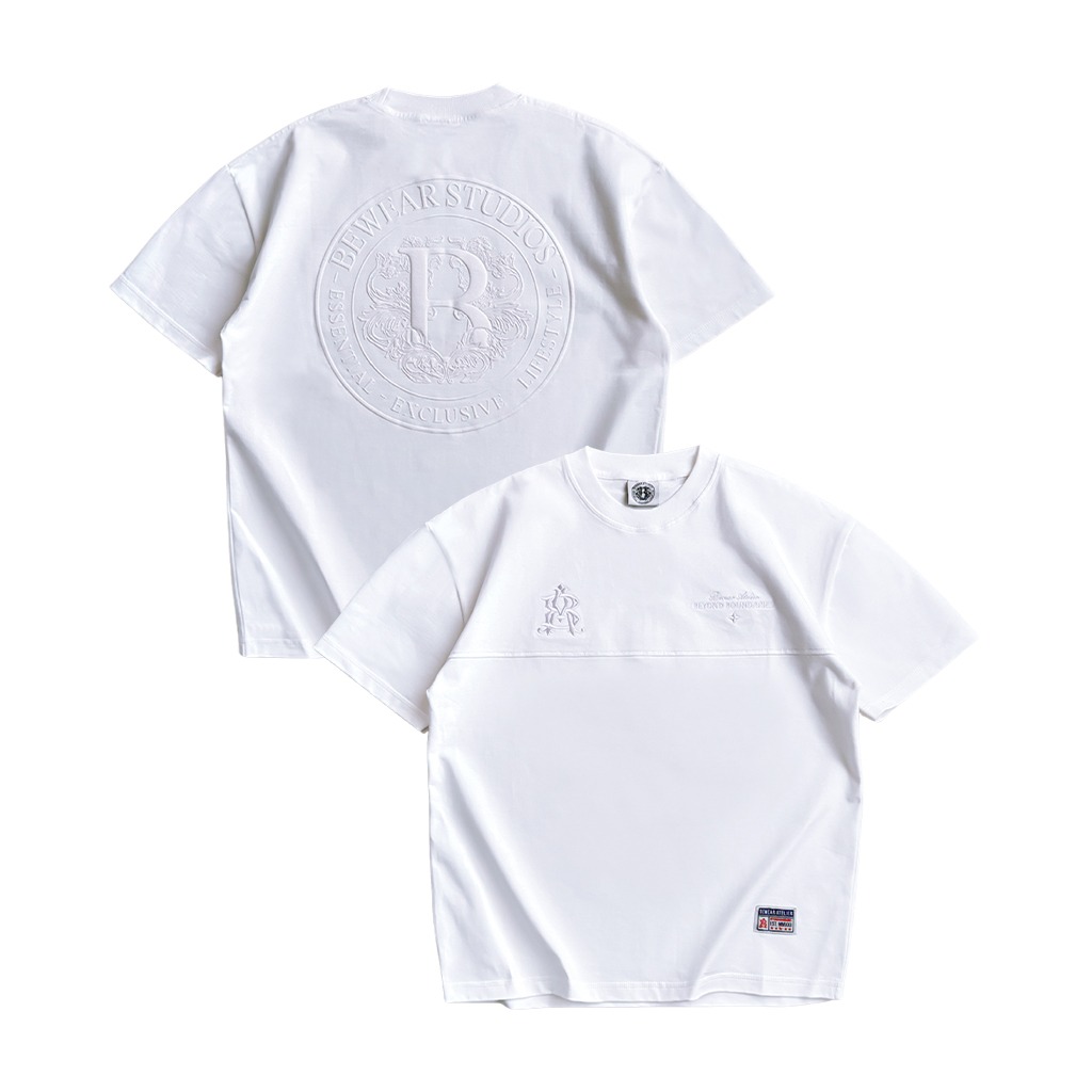 Bewear - Essentials Puff Oversize T-Shirt Whitee 250GSM