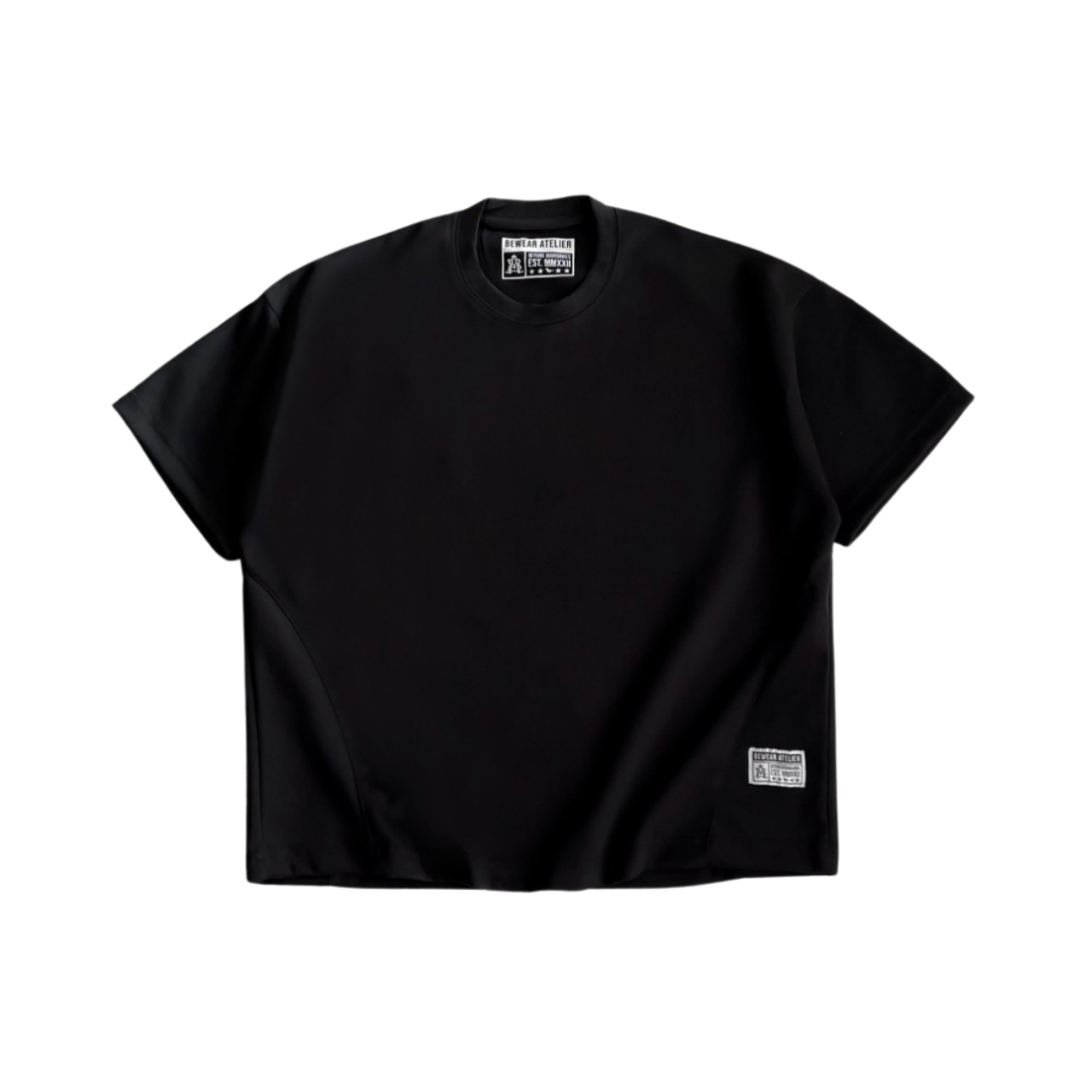 Bewear - Boxy Blank T-Shirt Black 290 GSM