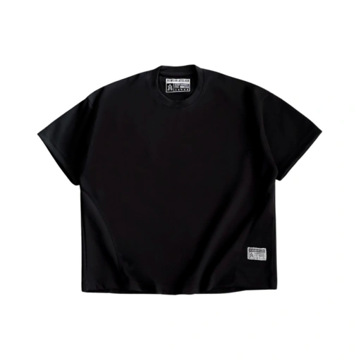 Image of Bewear - Boxy Blank T-Shirt Black 290 GSM