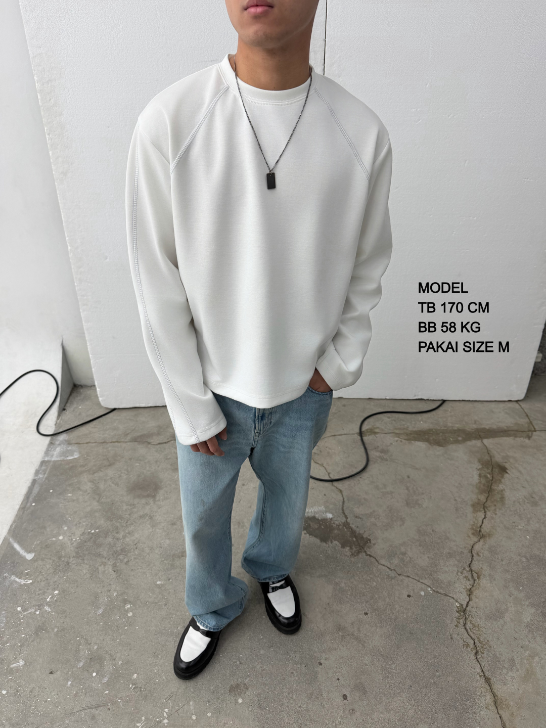 Bewear - Longsleeve List 290GSM Whitee