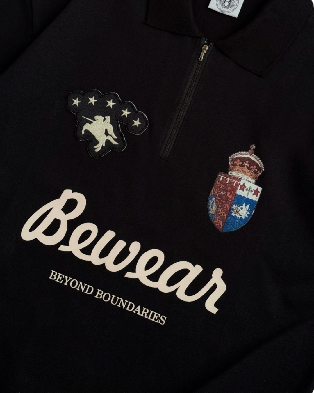 Bewear - Polo Horse Star Black 250GSM