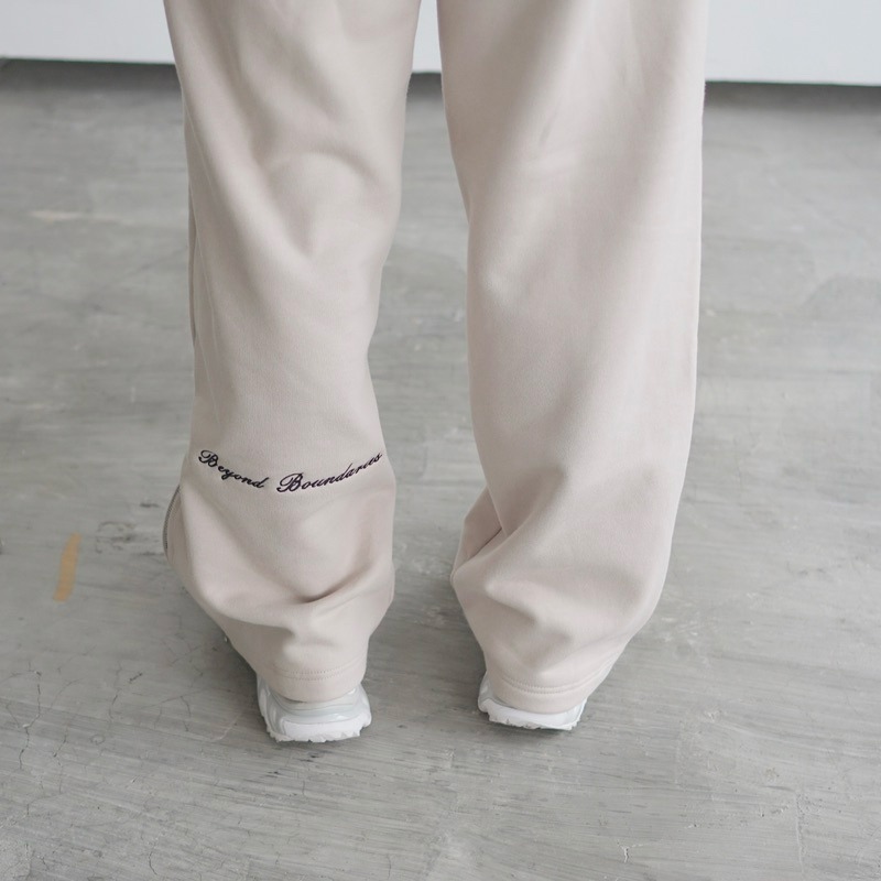 Bewear - Split Zip Sweatpants Black & Beige 330GSM