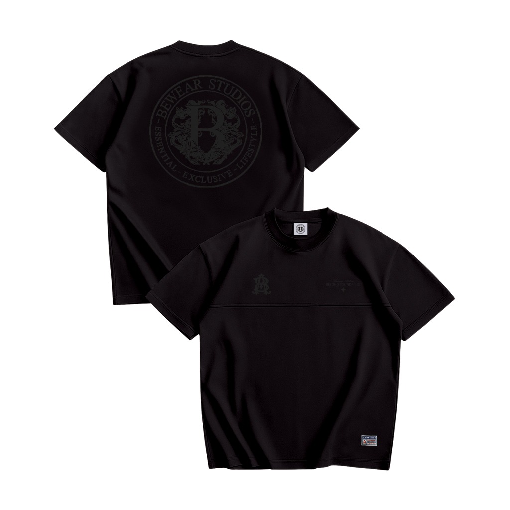 Bewear - Essentials Puff Oversize T-Shirt Black 250GSM