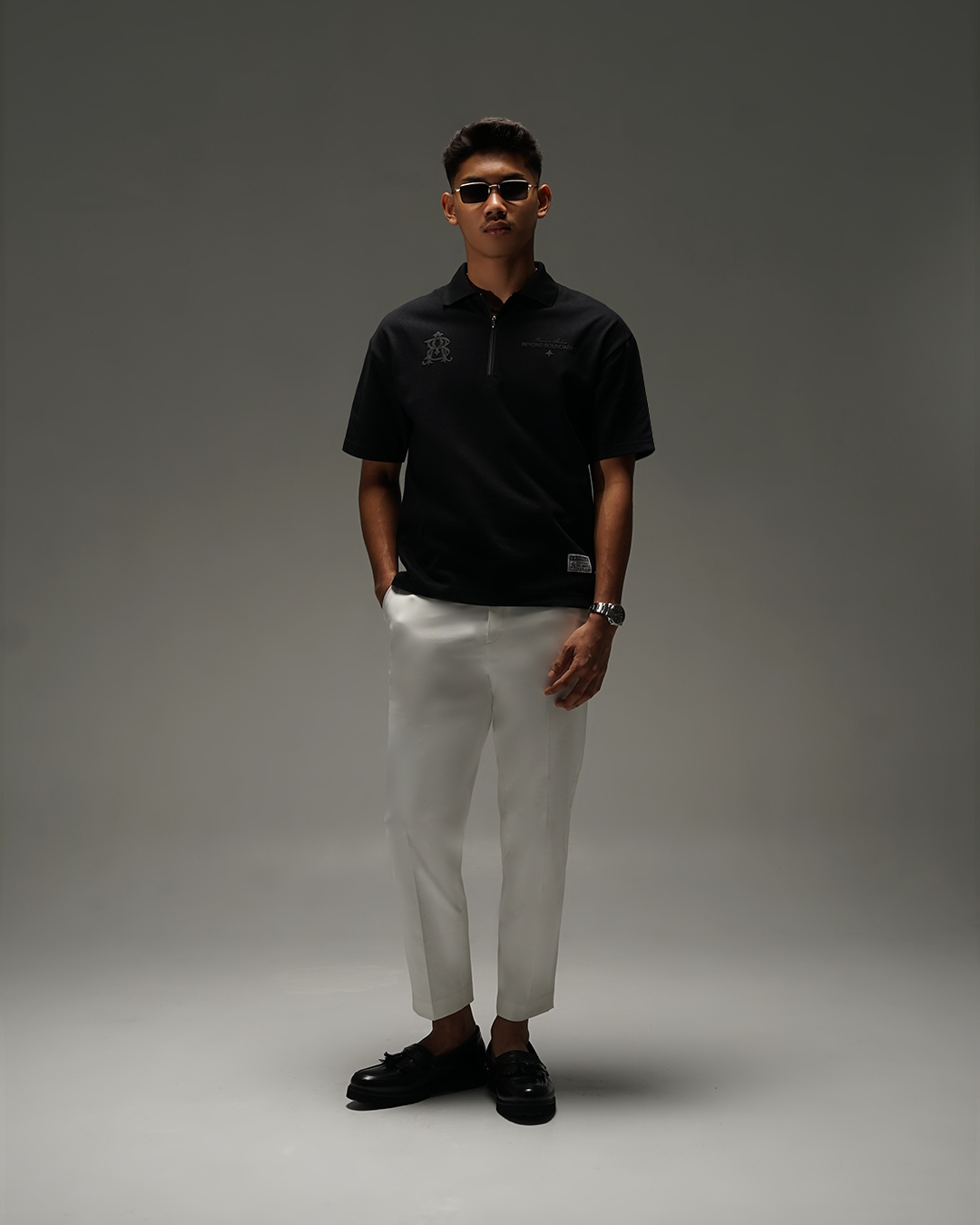 Bewear - Polo Essential Puff Black 250 GSM
