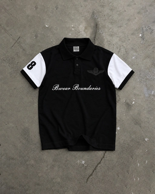 Bewear - Fitted Polo Wings Black