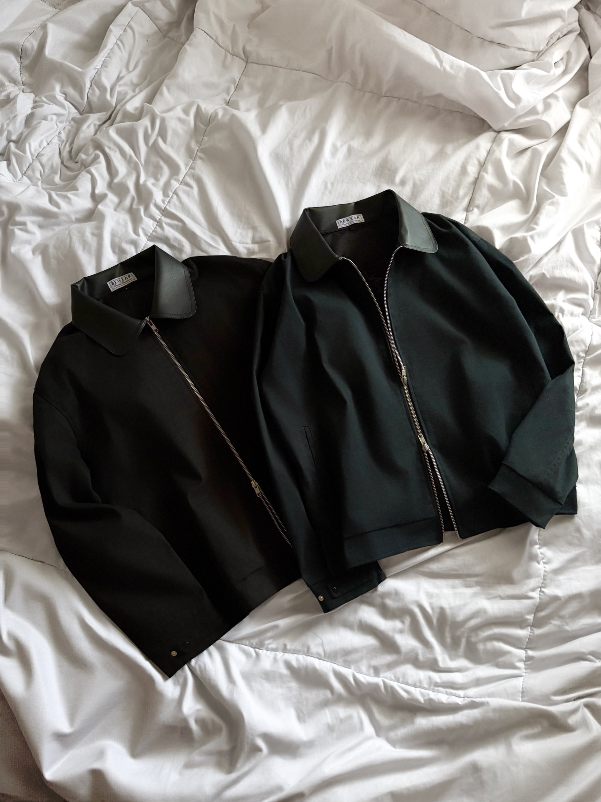 Bewear - Workjacket Leather Collar Black V2