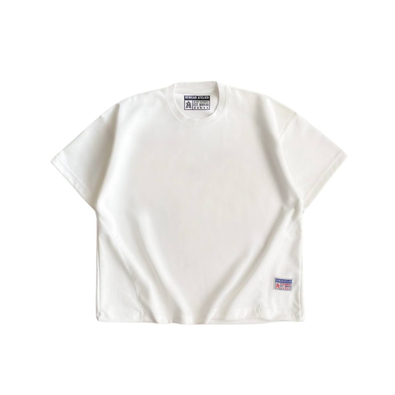 Bewear - Boxy Blank T-Shirt Whitee 290 GSM