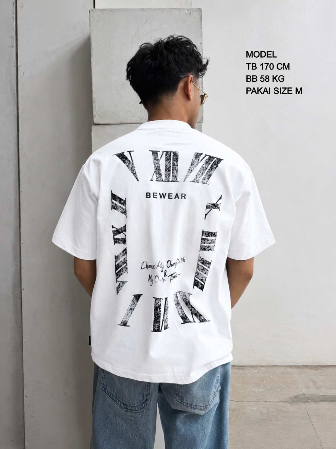 Bewear - Oversize T-shirt Watch Whitee