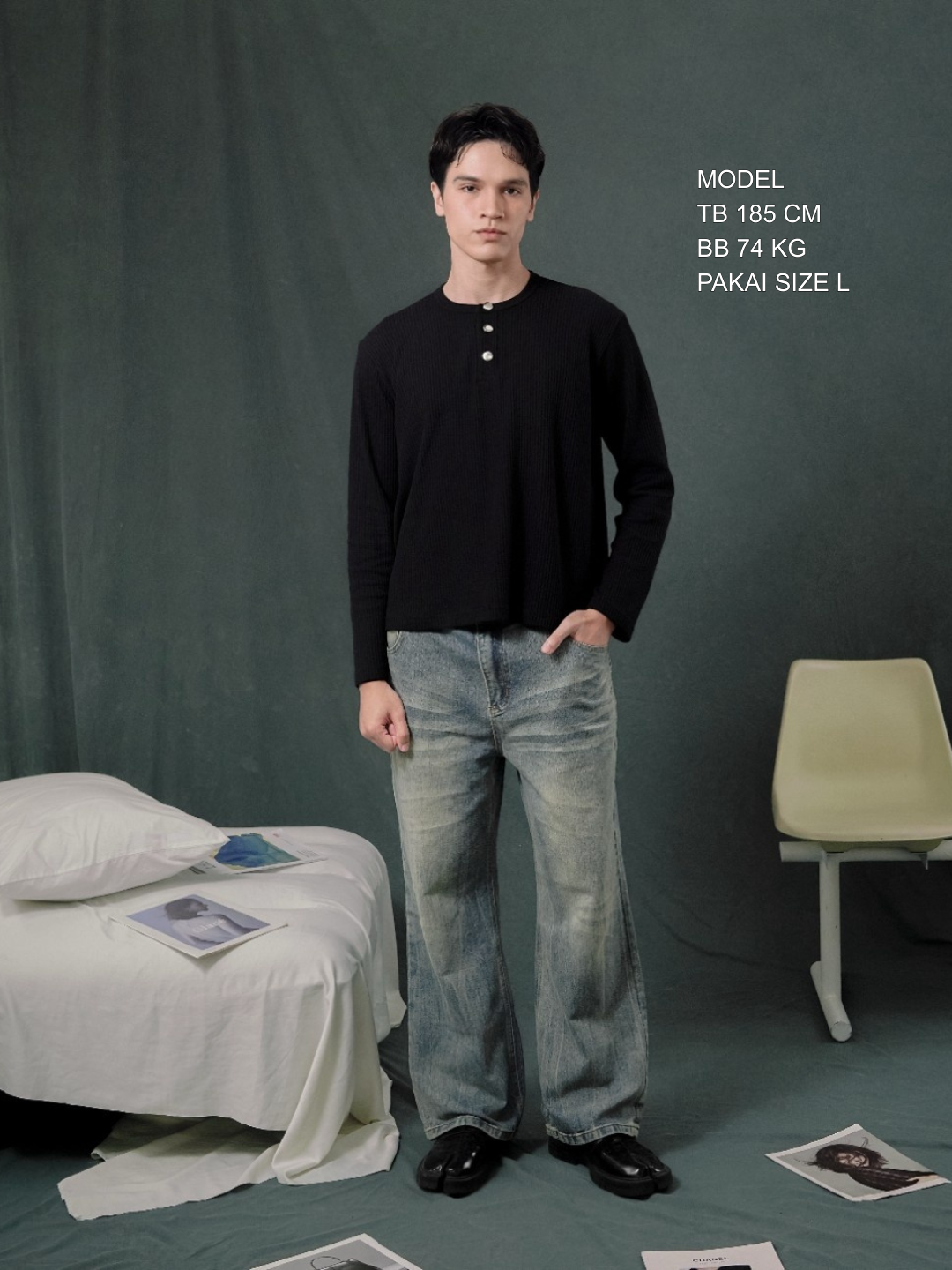 Bewear - Henly Long Sleeve Black