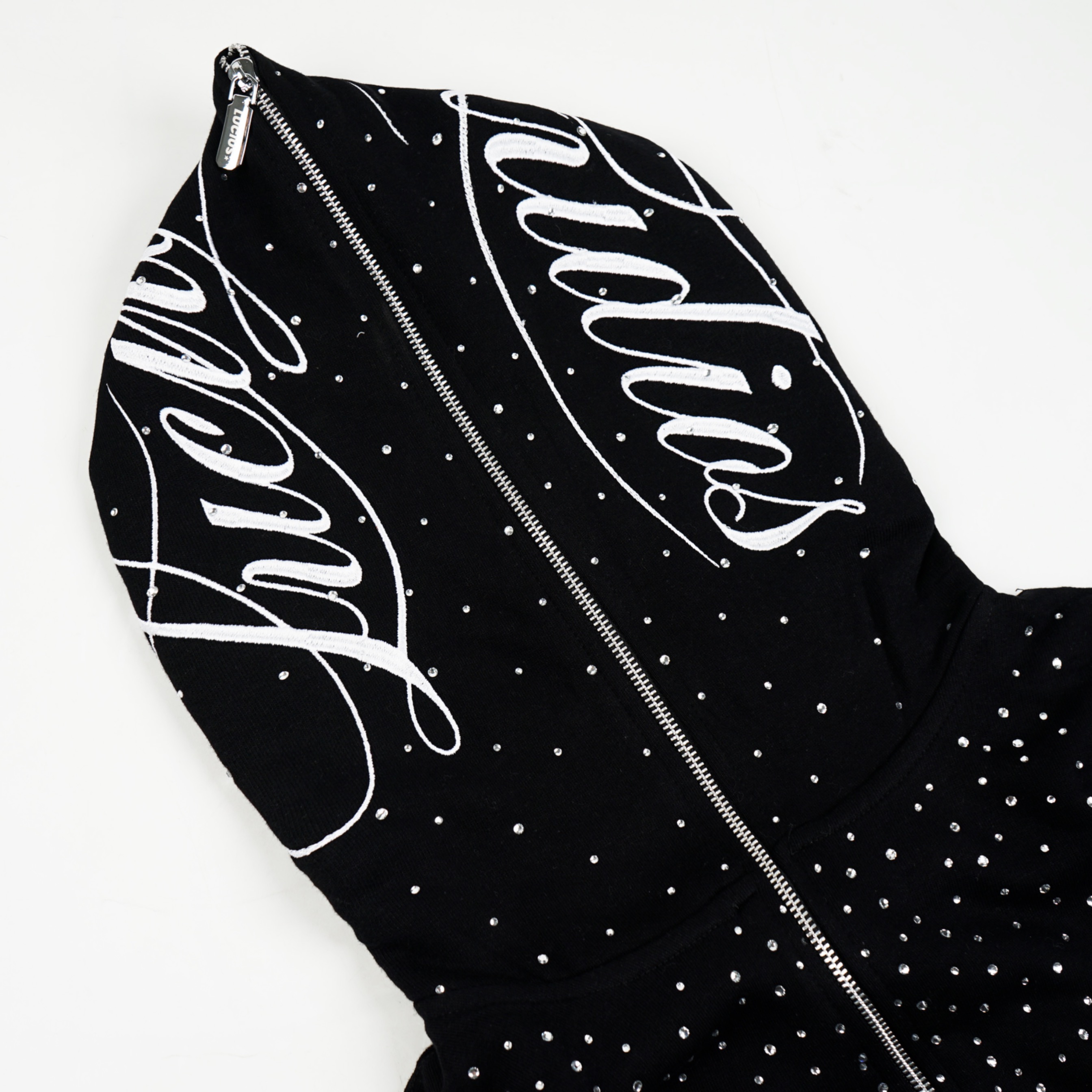 LUCIUS DIAMOND DUST ZIP UP - BLACK