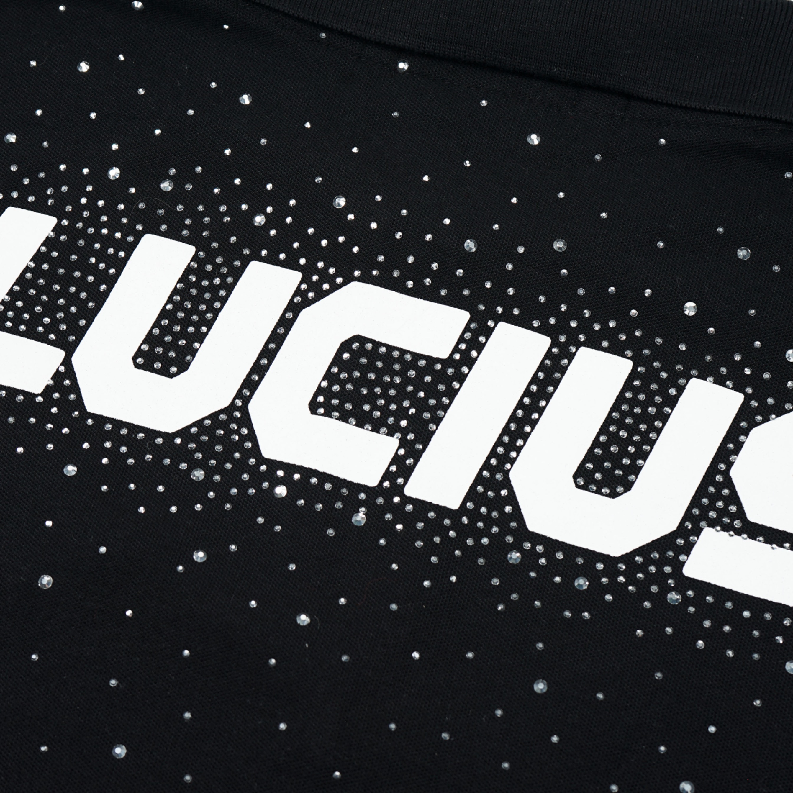 LUCIUS POLO SHIRT DIAMOND DUST - BLACK