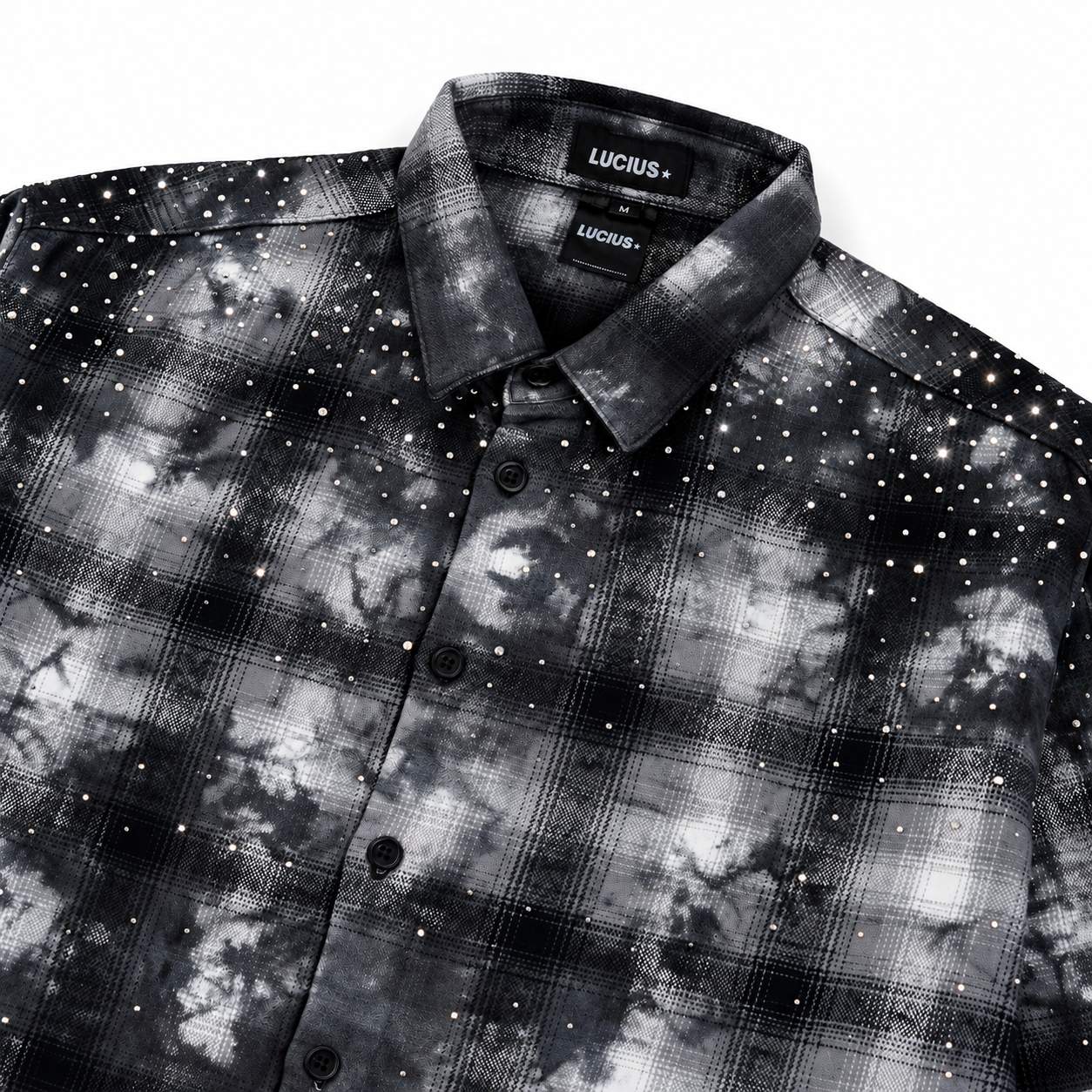 LUCIUS  MIDNIGHT FROST FLANNEL SHIRT