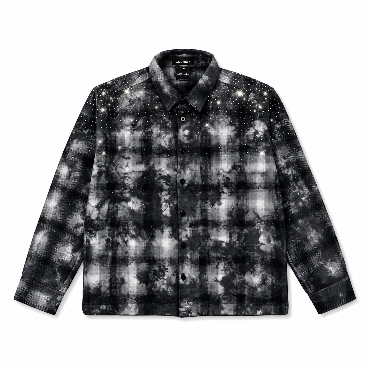 LUCIUS  MIDNIGHT FROST FLANNEL SHIRT