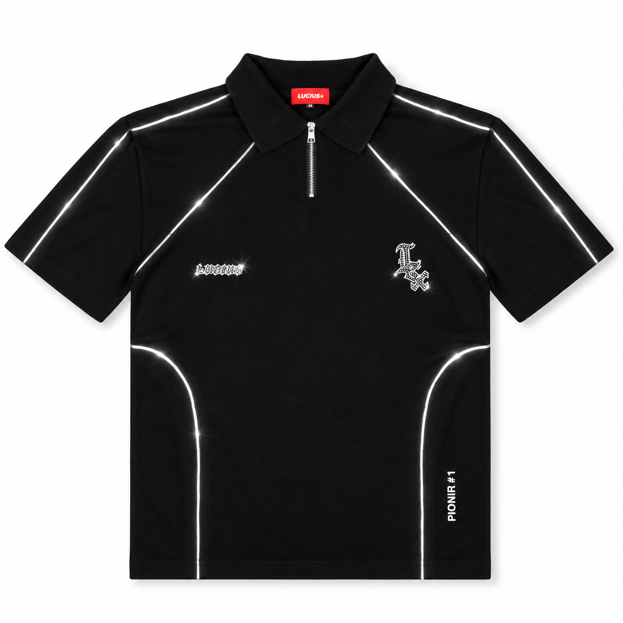LUCIUS RIVET SOCIETY POLO SHIRT CRYSTAL REFLECTIF