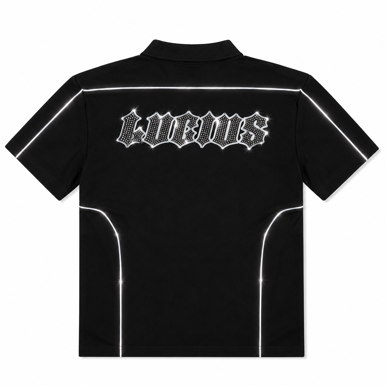 LUCIUS RIVET SOCIETY POLO SHIRT CRYSTAL REFLECTIF