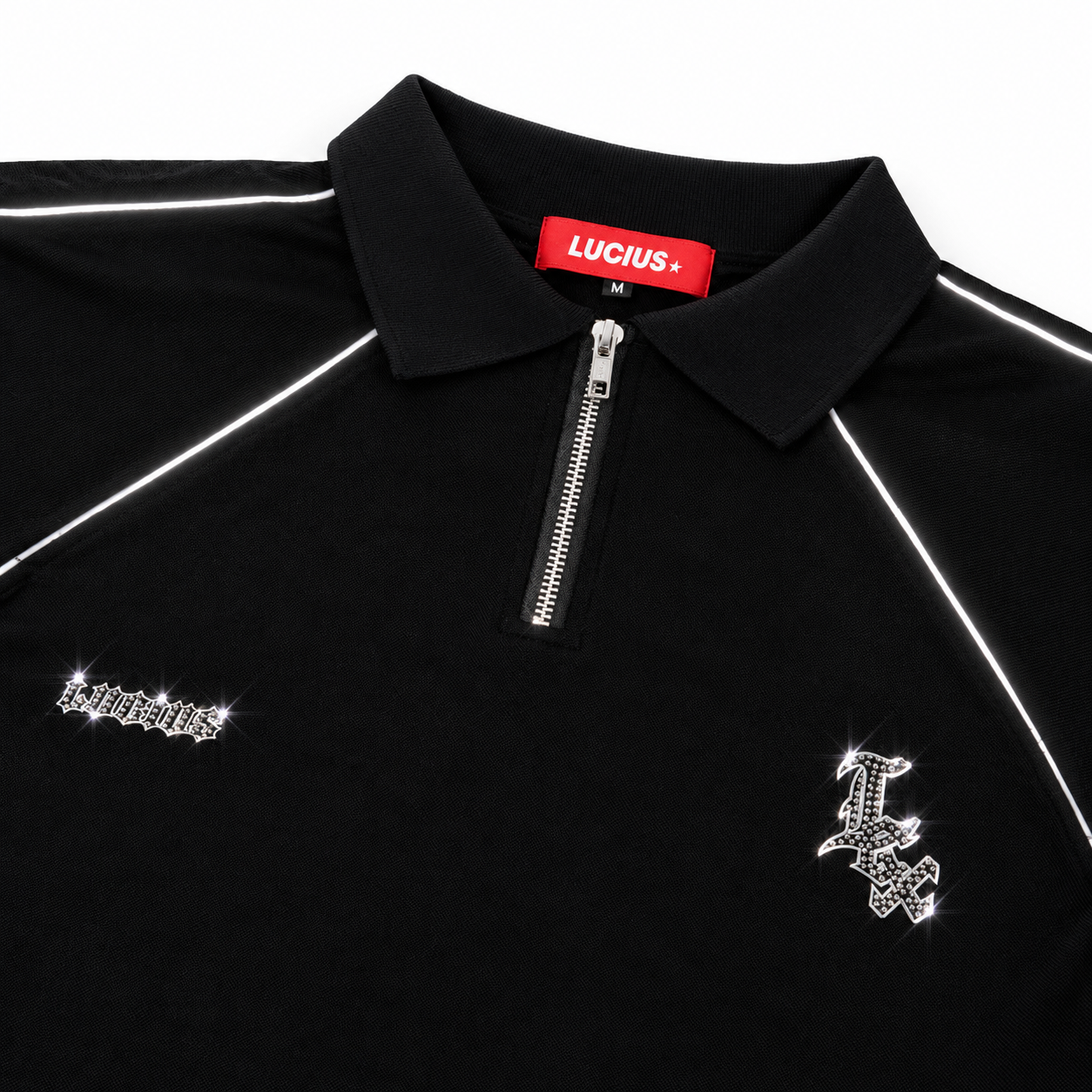 LUCIUS RIVET SOCIETY POLO SHIRT CRYSTAL REFLECTIF
