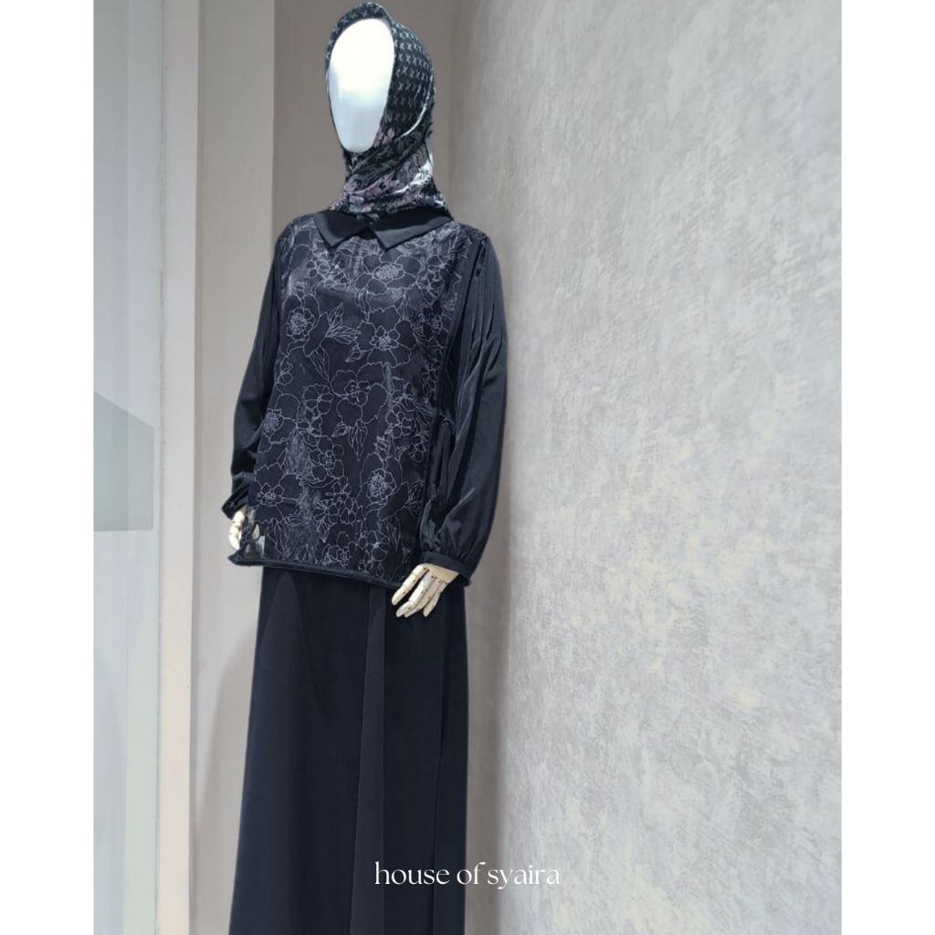House of Syaira - Timeless Taste: Apron Collection - Elegance Black