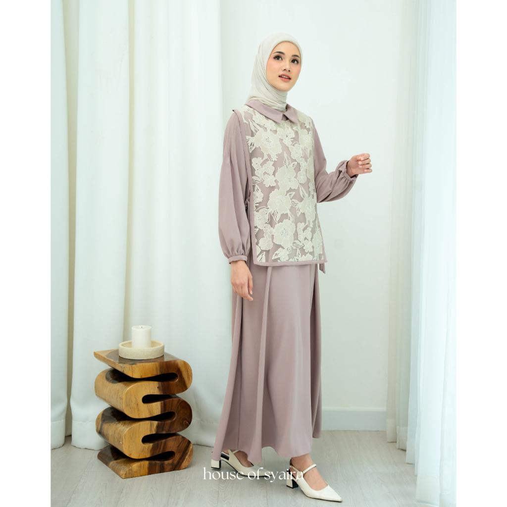 House of Syaira - Timeless Taste: Apron Collection - Elegance Brown