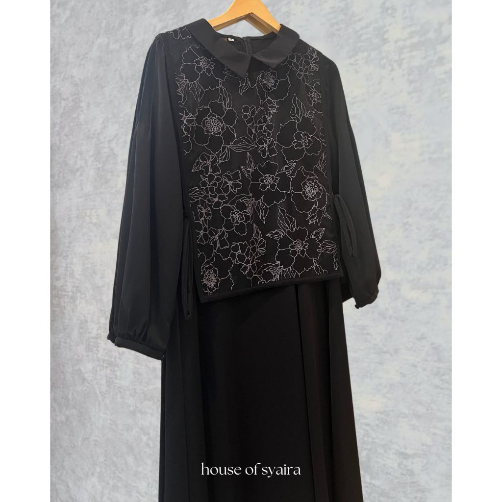 House of Syaira - Timeless Taste: Apron Collection - Elegance Black
