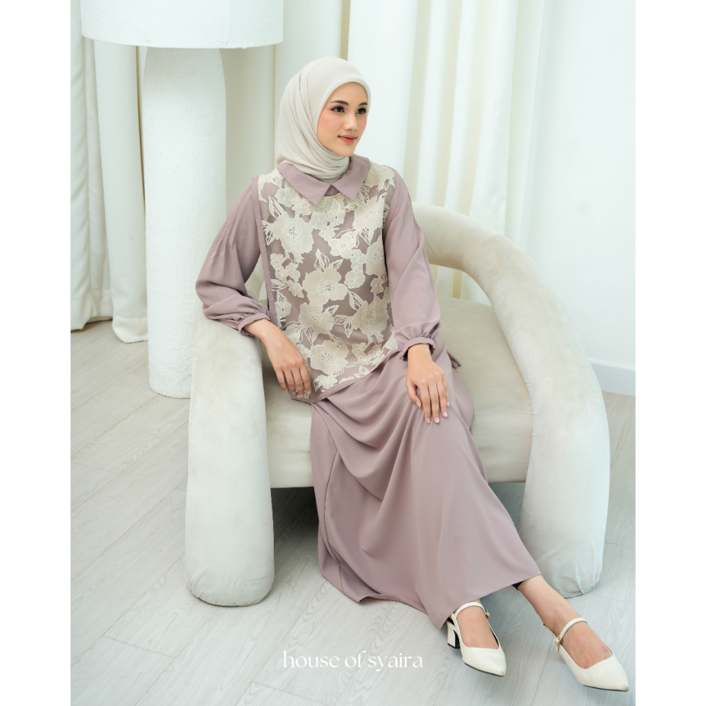 House of Syaira - Timeless Taste: Apron Collection - Elegance Brown